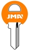 M1 COLOR PLASTIC ORANGE MASTER LOCK JMA KEY BLANK