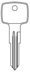 B61 OPEL NICKEL PLATED QUICKBLANKS KEY BLANK