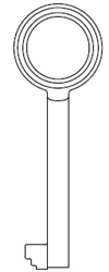 R-1Z UNIVERSAL BIT & BARREL JMA KEY BLANK