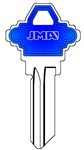SC1 COLORMATIC BLUE MASTER LOCK JMA KEY BLANK