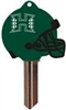 SC1 UNIVERSITY OF HAWAII FOOTBALL PVC JMA KEY BLANK