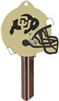 SC1 UNIVERSITY OF COLORADO FOOTBALL PVC JMA KEY BLANK