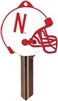 SC1 UNIVERSITY OF NEBRASKA FOOTBALL PVC JMA KEY BLANK