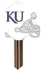 SC1 UNIVERSITY OF KANSAS FOOTBALL PVC JMA KEY BLANK