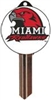 SC1 MIAMI UNIVERSITY LOGO PVC JMA KEY BLANK