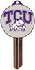 SC1 TEXAS CHRISTIAN UNIVERSITY LOGO PVC JMA KEY BLANK