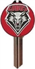 SC1 UNIVERSITY OF NEW MEXICO LOGO PVC JMA KEY BLANK