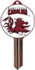 SC1 UNIVERSITY OF SOUTH CAROLINA LOGO PVC JMA KEY BLANK