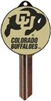 SC1 UNIVERSITY OF COLORADO LOGO PVC JMA KEY BLANK