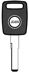 TP08HU-HAA.P AUDI JMA TRANSPONDER KEY BLANK (HU66AT6)