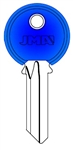 Y1 COLOR PLASTIC BLUE YALE JMA KEY BLANK