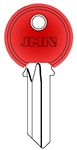 Y1 COLOR PLASTIC RED YALE JMA KEY BLANK