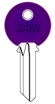 Y1 COLOR PLASTIC PURPLE YALE JMA KEY BLANK