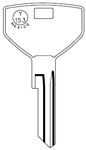 Y153 CHRYSLER NICKEL PLATED QUICKBLANKS KEY BLANK