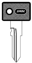 ZD16RP ZADI JMA PLASTIC HEAD KEY BLANK