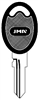 ZD22RBP ZADI JMA PLASTIC HEAD KEY BLANK