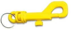 PLASTIC KEY CLIP MODEL  1111 YELLOW 20 PIECE BOX