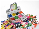 PLASTIC KEY TAGS MODEL 1 ASSORTED COLORS 200 PIECE BOX