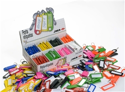 PLASTIC KEY TAGS MODEL 1 ASSORTED COLORS 200 PIECE BOX