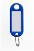 PLASTIC KEY TAGS MODEL 2 BLUE 50 PIECE BOX