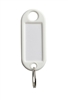 PLASTIC KEY TAGS MODEL 2 WHITE 50 PIECE BOX