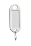 PLASTIC KEY TAGS MODEL 2 WHITE 50 PIECE BOX