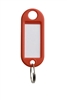 PLASTIC KEY TAGS MODEL 2 RED 50 PIECE BOX