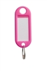 PLASTIC KEY TAGS MODEL 2 PINK 50 PIECE BOX