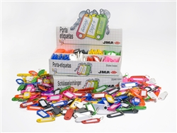 PLASTIC KEY TAGS MODEL 2 ASSORTED COLORS 200 PIECE BOX