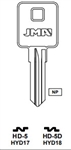 HYD17 HARLEY DAVIDSON JMA KEY BLANK