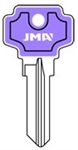 DE6 COLORMATIC PURPLE DEXTER JMA KEY BLANK