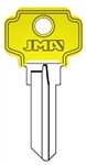 DE6 COLOR PLASTIC YELLOW DIXON JMA KEY BLANK