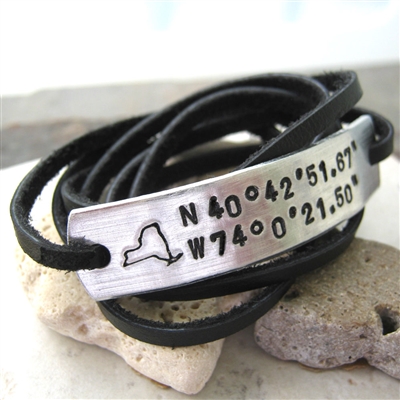 Latitude Longitude Bracelet