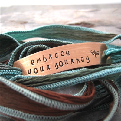 Embrace Your Journey Bracelet, wrap bracelet