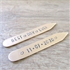 Best Day Ever Collar Stays, Groom's Gift, Anniversary date