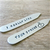 Funny Golf Collar Stays, I Really Like Your Stoke