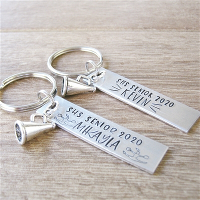 Personalized Cheerleading Key Chain