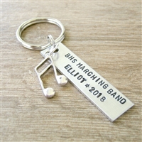 Personalized Marching Band Keychain, Seniors gifts