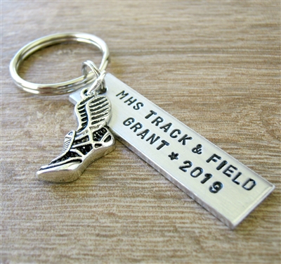 Personalized Track Key Chain