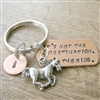 Horse Riding Keychain, It's Not the Destination, It's the Ride