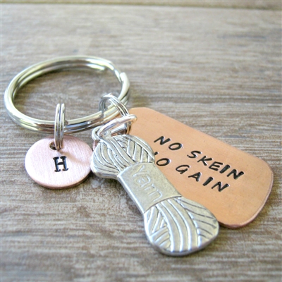 No Skein No Gain Key Chain, knitting, crochet