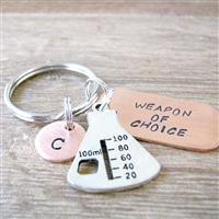 Beaker Key Chain, Weapon of Choice, Science Key Chain