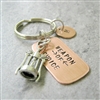 CORKSCREW Weapon of Choice Stamped Keychain