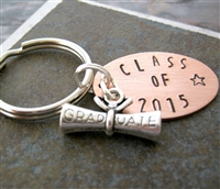 Class of 2016 Key Chain, Graduation Gift