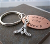 What the Puck? Hockey Key Chain with charm