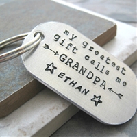 My Greatest Gift Calls Me Grandpa Key Chain