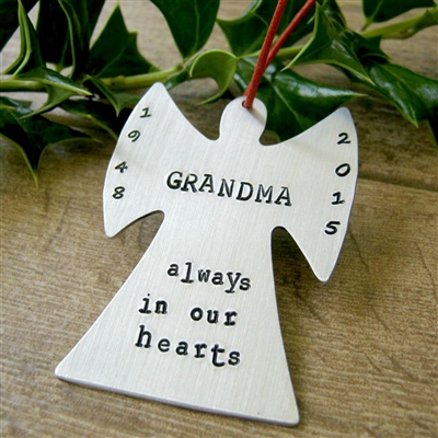 Personalized Memorial Angel Ornament