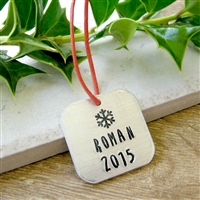 Personalized Boy's Christmas Ornament