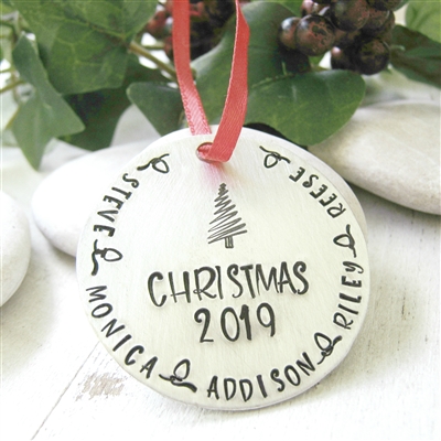 Personalized Family Christmas Ornament