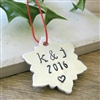 Personalized Couples Ornament, Snowflake